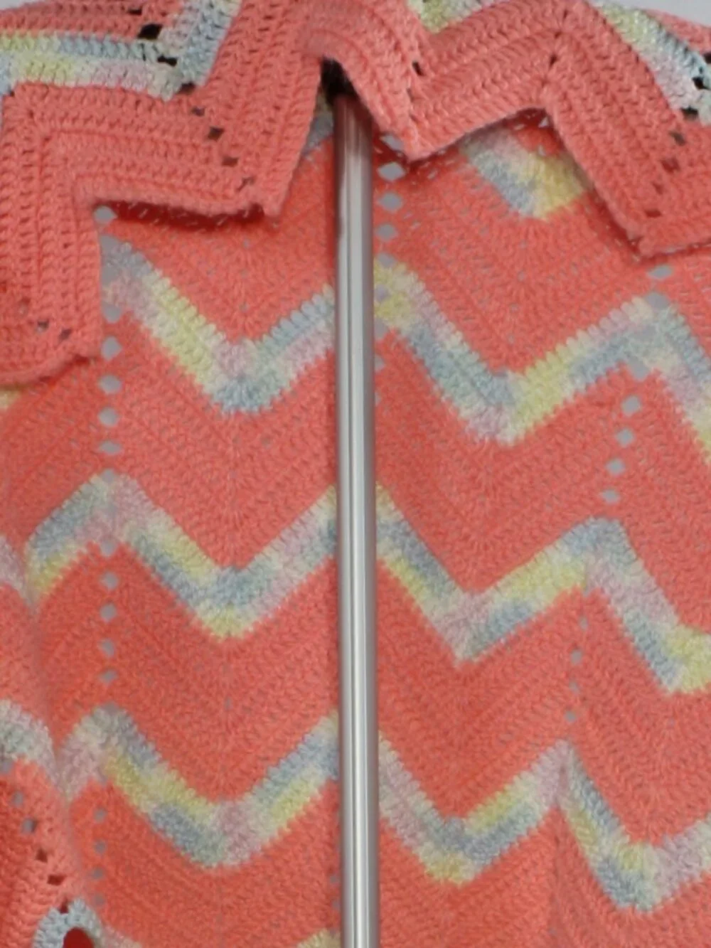 Peach Crochet Shawl 21